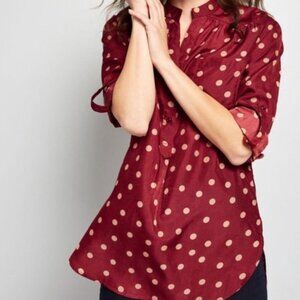 Modcloth Polka Dot Tunic